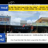 Cho thuê nhà Mặt Tiền Bình Long Q.Tân Phú 280m² - NGANG 7M, GẦN CHUNG CƯ, NGÃ TƯ BỐN XÃ